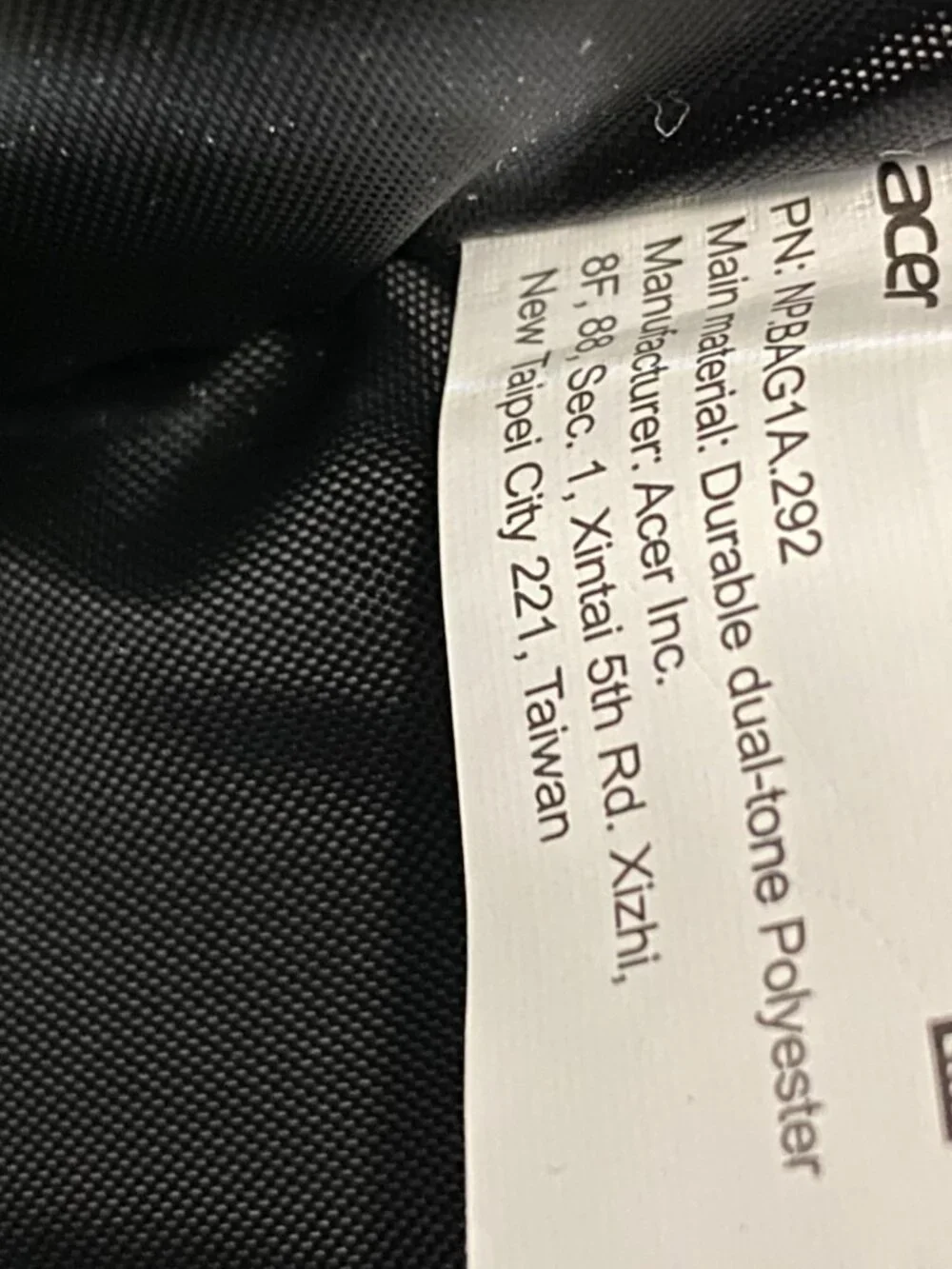 Acer Predator Jr Gaming Rolltop Backpack Utility Gray Black PBG820